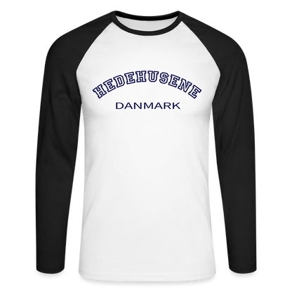 CityShirt - Baseball T-Shirt - Hedehusene - hvid/sort