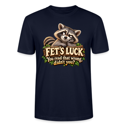 CityShirts - T-shirt - Fet’s Luck – You read that wrong, didn’t you? - CS003 - marineblå