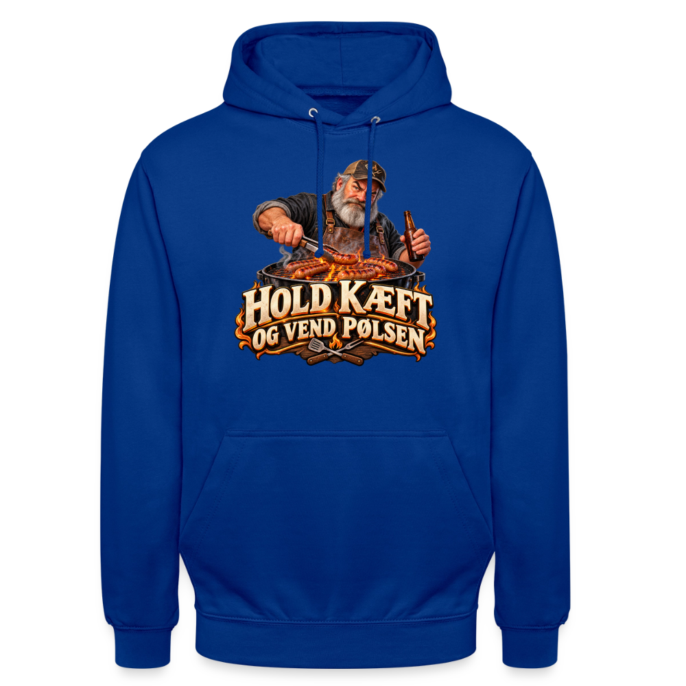 CityShirts - Hoodie - Hold kæft og vend pølsen - CS045 - kongeblå