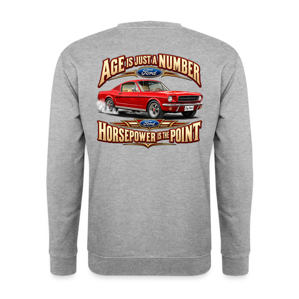 Carshirt 204 Ford - hvidgrå meleret