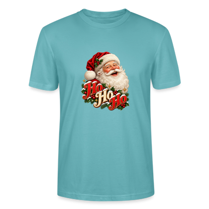 CityShirts - T-shirt - Ho Ho Ho – julemandens grin - CS063 - pastelturkis