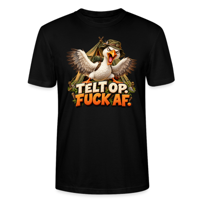 CityShirts - T-shirt - Telt op. Fuck af. - CS037 - sort
