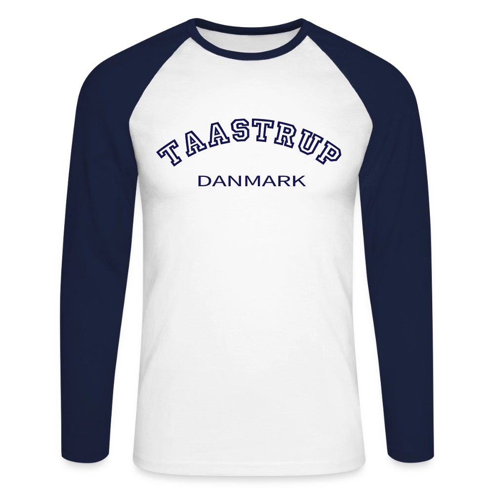 CityShirt - Baseball T-Shirt - Taastrup - hvid/marineblå