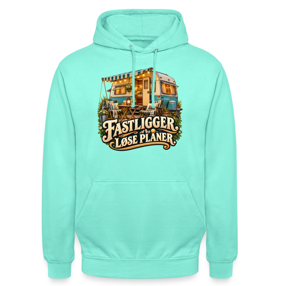 CityShirts - Hoodie - Fastligger. Løse planer. - CS031 - mint