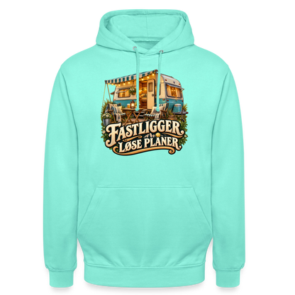 CityShirts - Hoodie - Fastligger. Løse planer. - CS031 - mint