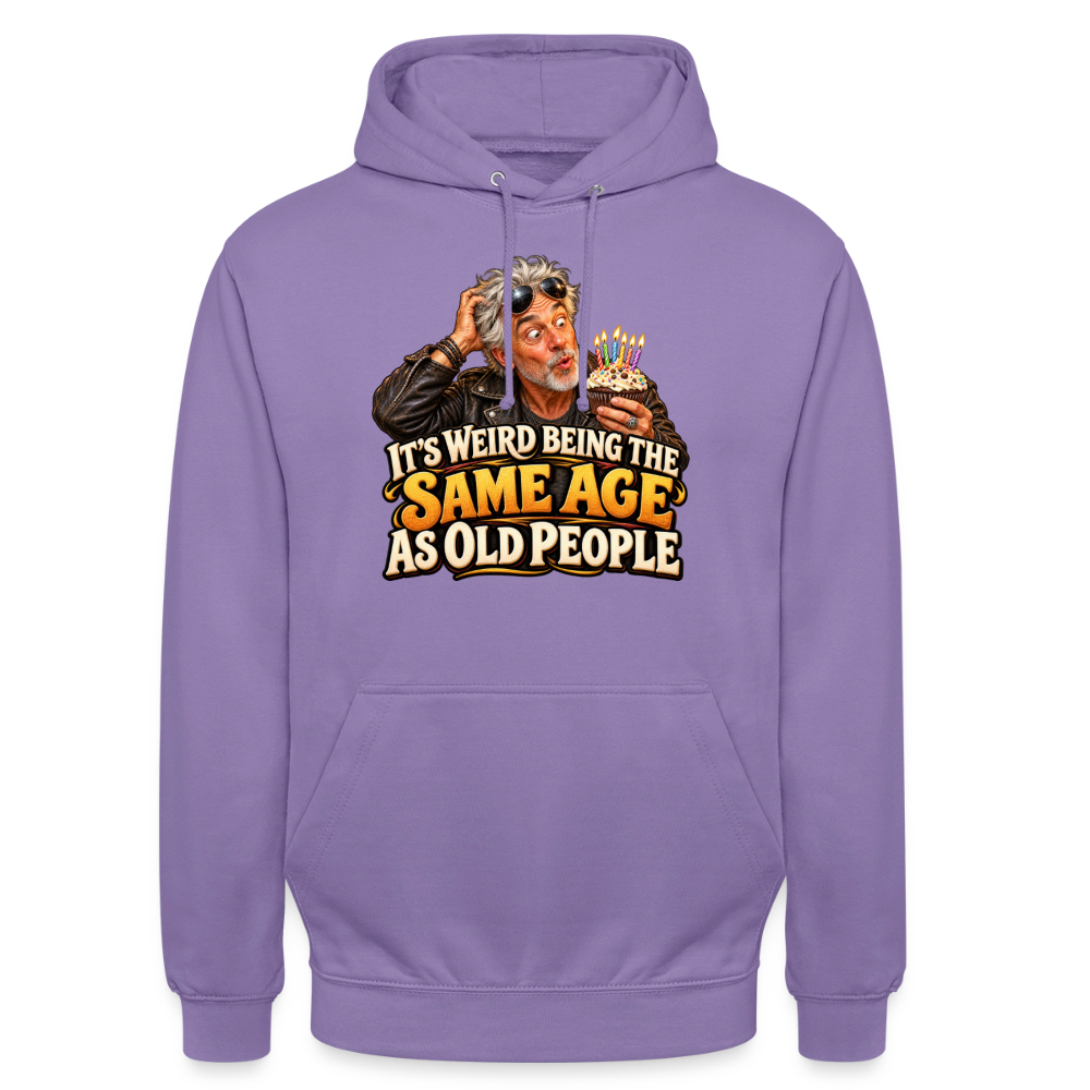 CityShirts - Hoodie - Same age as old people - CS018 - lavendel