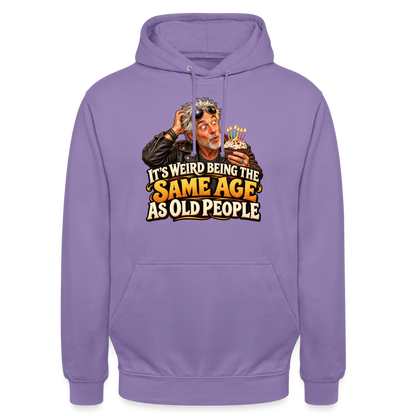 CityShirts - Hoodie - Same age as old people - CS018 - lavendel