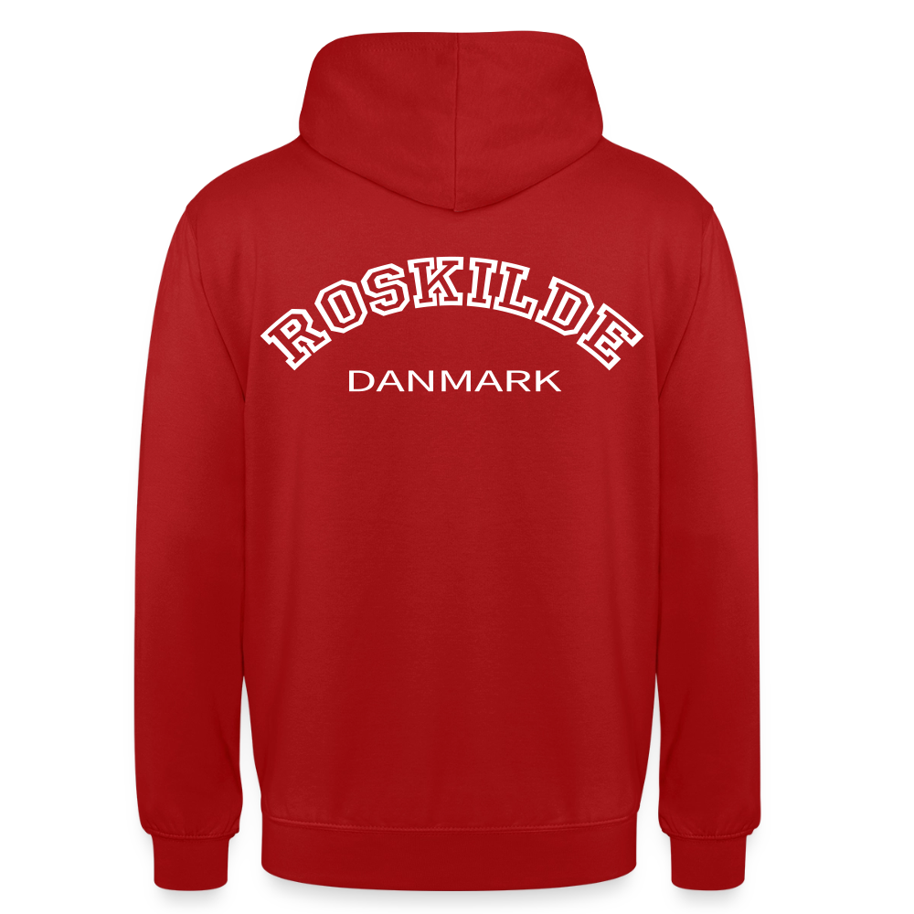 Hættetrøje unisex - Roskilde - rød