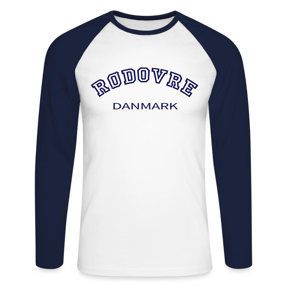 CityShirt - Baseball T-Shirt - Rødovre - hvid/marineblå
