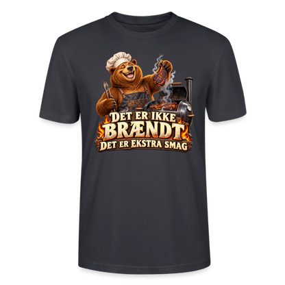CityShirts - T-shirt - Det er ikke brændt – Det er ekstra smag - CS046 - mørk gråblå
