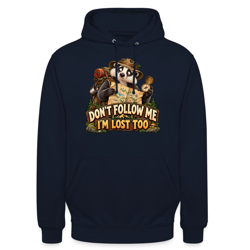CityShirts - Hoodie - Don’t follow me – I’m lost too - CS019 - marineblå