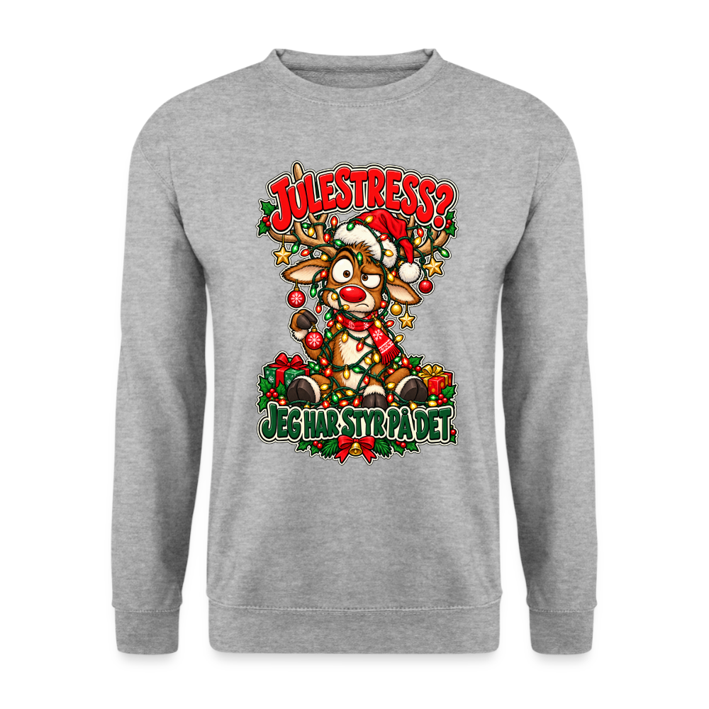 JuleShirt - hvidgrå meleret