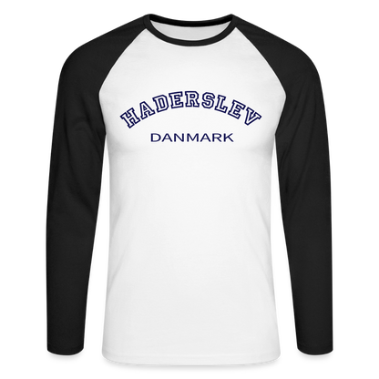 CityShirt - Baseball T-Shirt - Haderslev - hvid/sort