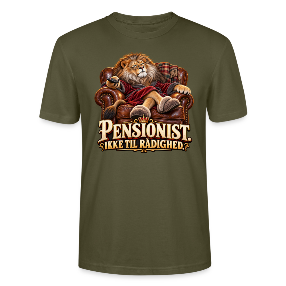 CityShirts - T-shirt - Pensionist. Ikke til rådighed. - CS030 - khaki