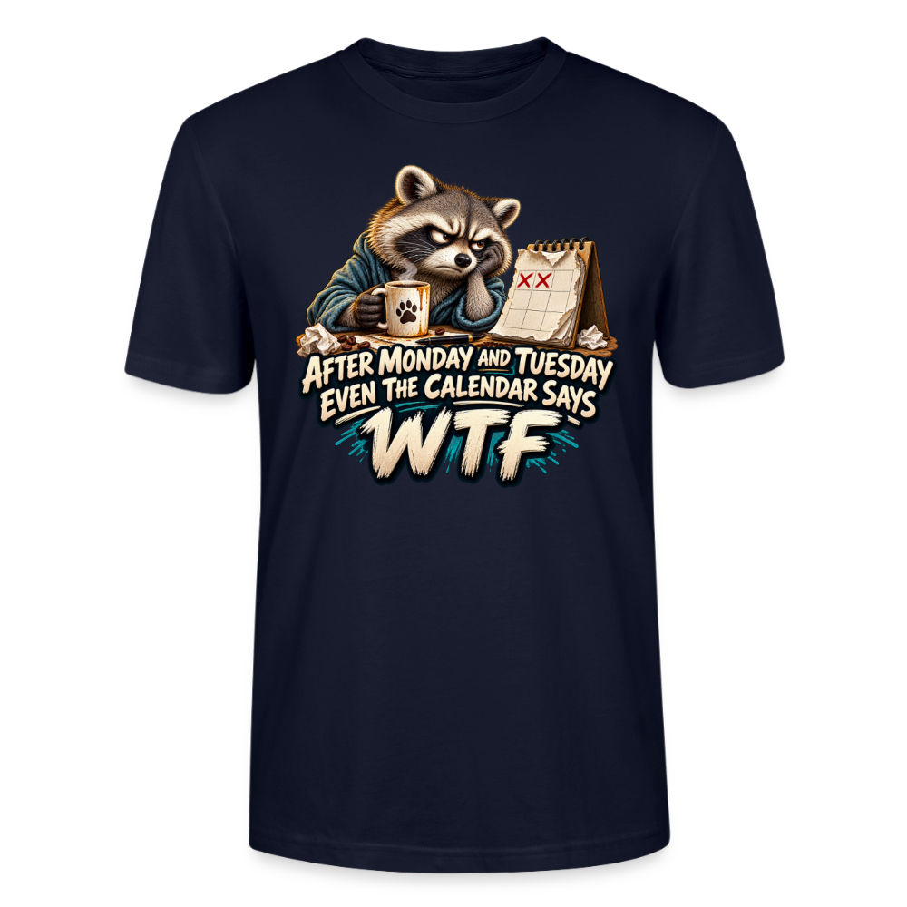 CityShirts - T-shirt - Even the calendar says WTF - CS014 - marineblå