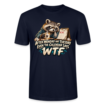 CityShirts - T-shirt - Even the calendar says WTF - CS014 - marineblå