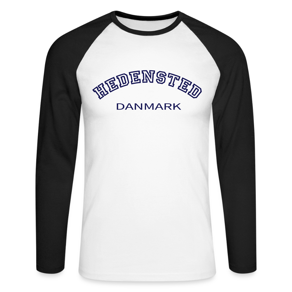 CityShirt - Baseball T-Shirt - Hedensted - hvid/sort
