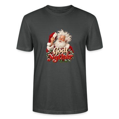 CityShirts - T-shirt - Godt Nythår – julemand med morgenhår - CS061 - charcoal