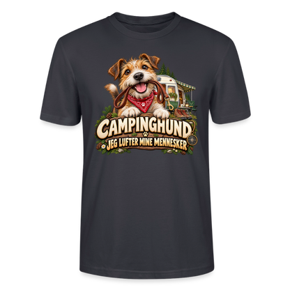 CityShirts - T-shirt - Campinghund – Jeg lufter mine mennesker - CS041 - mørk gråblå