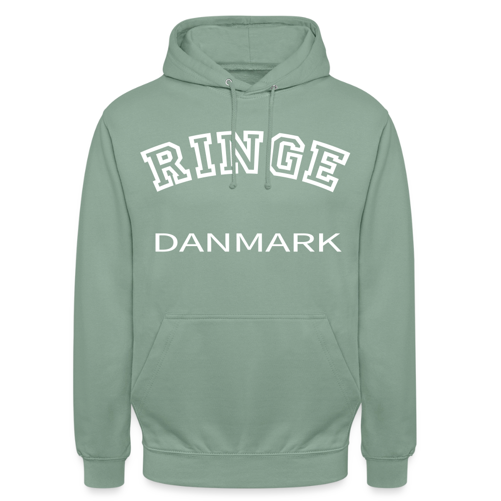 CityShirt - Hoodie - Ringe - grågrøn