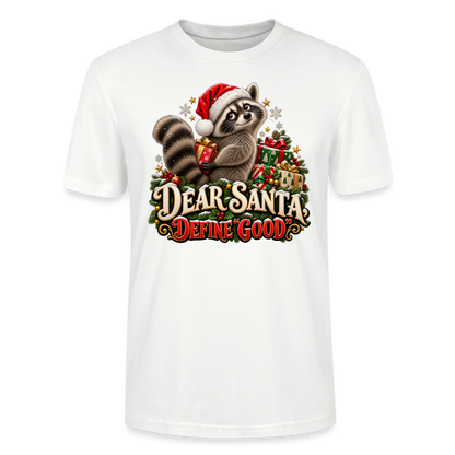 CityShirts - T-shirt - Dear Santa, define good – julevaskebjørn - CS028 - hvid