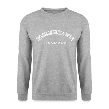 sweatshirt unisex - København - hvidgrå meleret