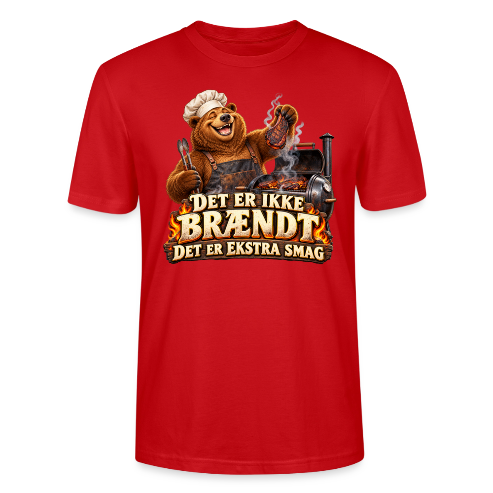 CityShirts - T-shirt - Det er ikke brændt – Det er ekstra smag - CS046 - rød