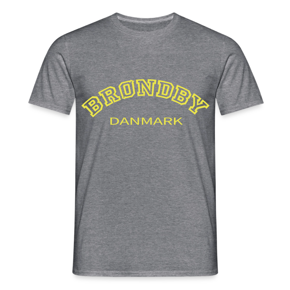 Herre-T-shirt - Brøndby - grafitgrå meleret