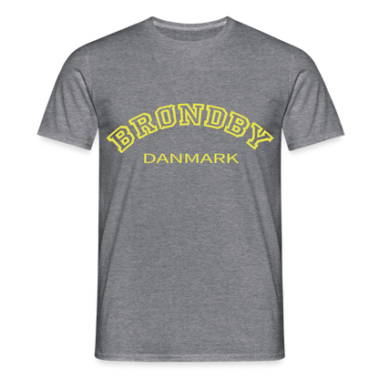 Herre-T-shirt - Brøndby - grafitgrå meleret
