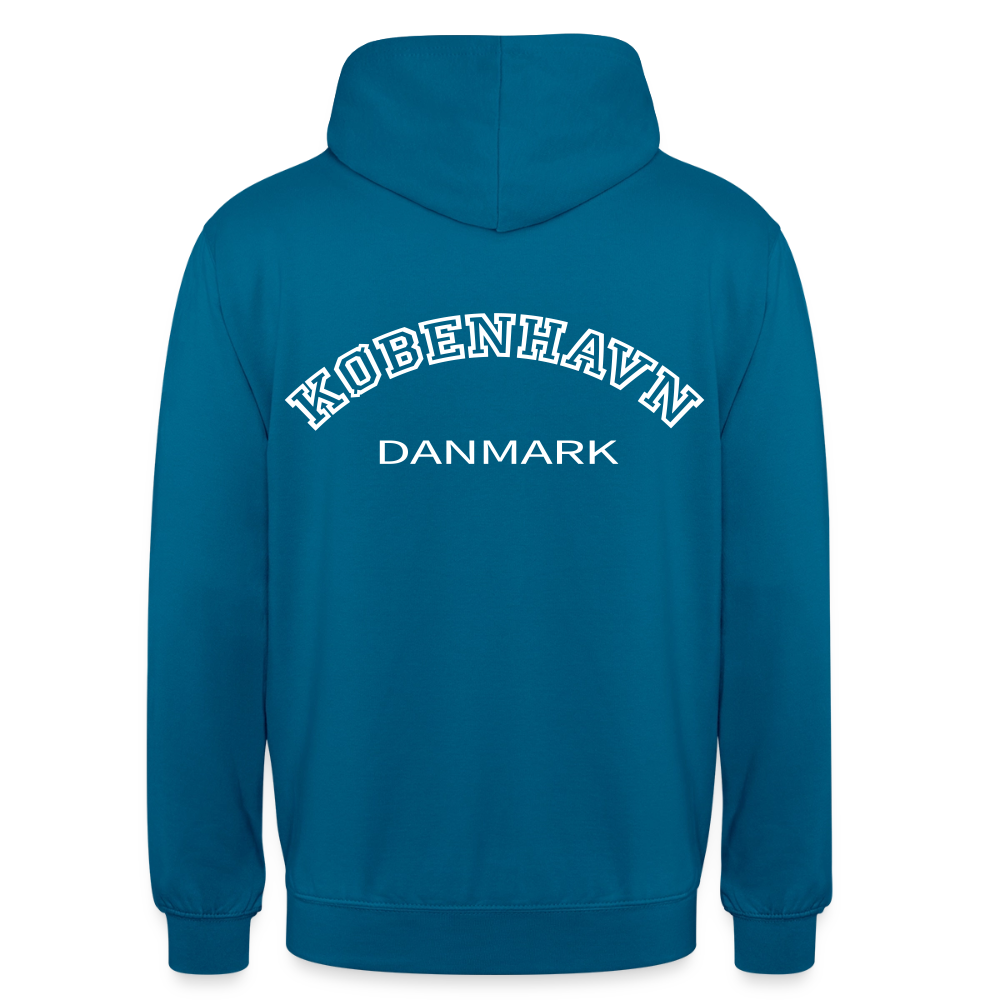 Hættetrøje unisex - København - dybt havblå 