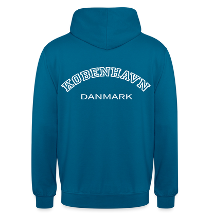 Hættetrøje unisex - København - dybt havblå 