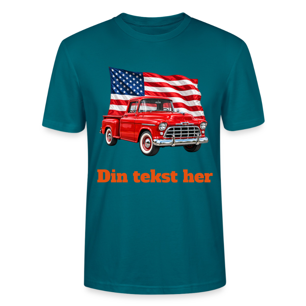 CityShirts - T-shirt - US Car - havblå