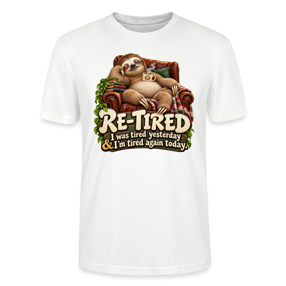 CityShirts - T-shirt - Re-tired – Tired again today - CS009 - hvid