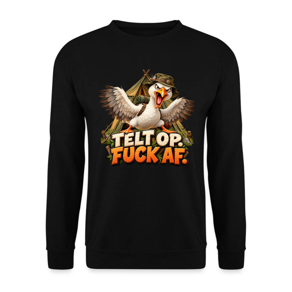 CityShirts - Sweatshirt - Telt op. Fuck af. - CS037 - sort