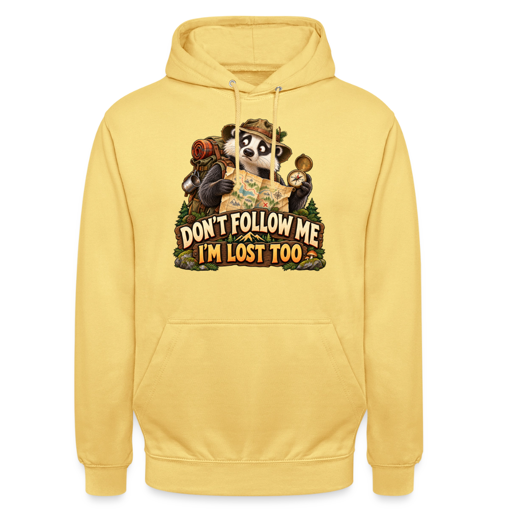 CityShirts - Hoodie - Don’t follow me – I’m lost too - CS019 - citrongul