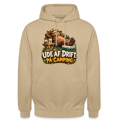 CityShirts - Hoodie - Ude af drift. På camping. - CS035 - beige