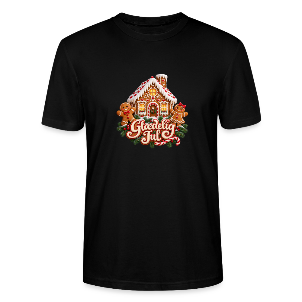 CityShirts - T-shirt - Glædelig Jul – peberkagehygge - CS067 - sort