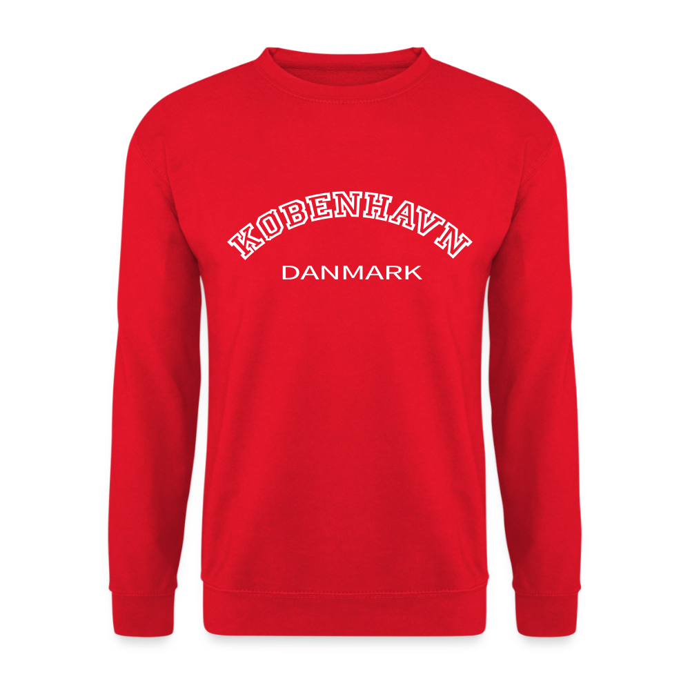 sweatshirt unisex - København - rød