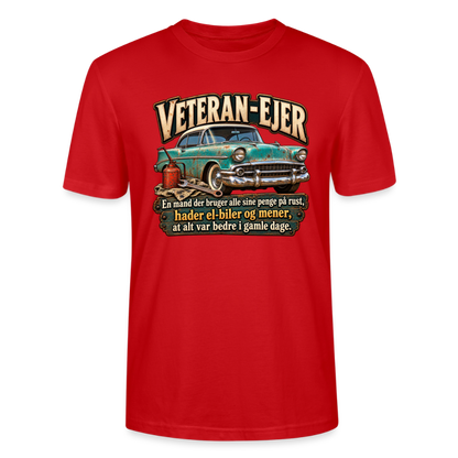 CityShirts - T-shirt - Veteran-ejer - CS017 - rød