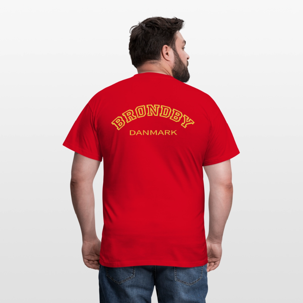 Herre-T-shirt - Brøndby - rød