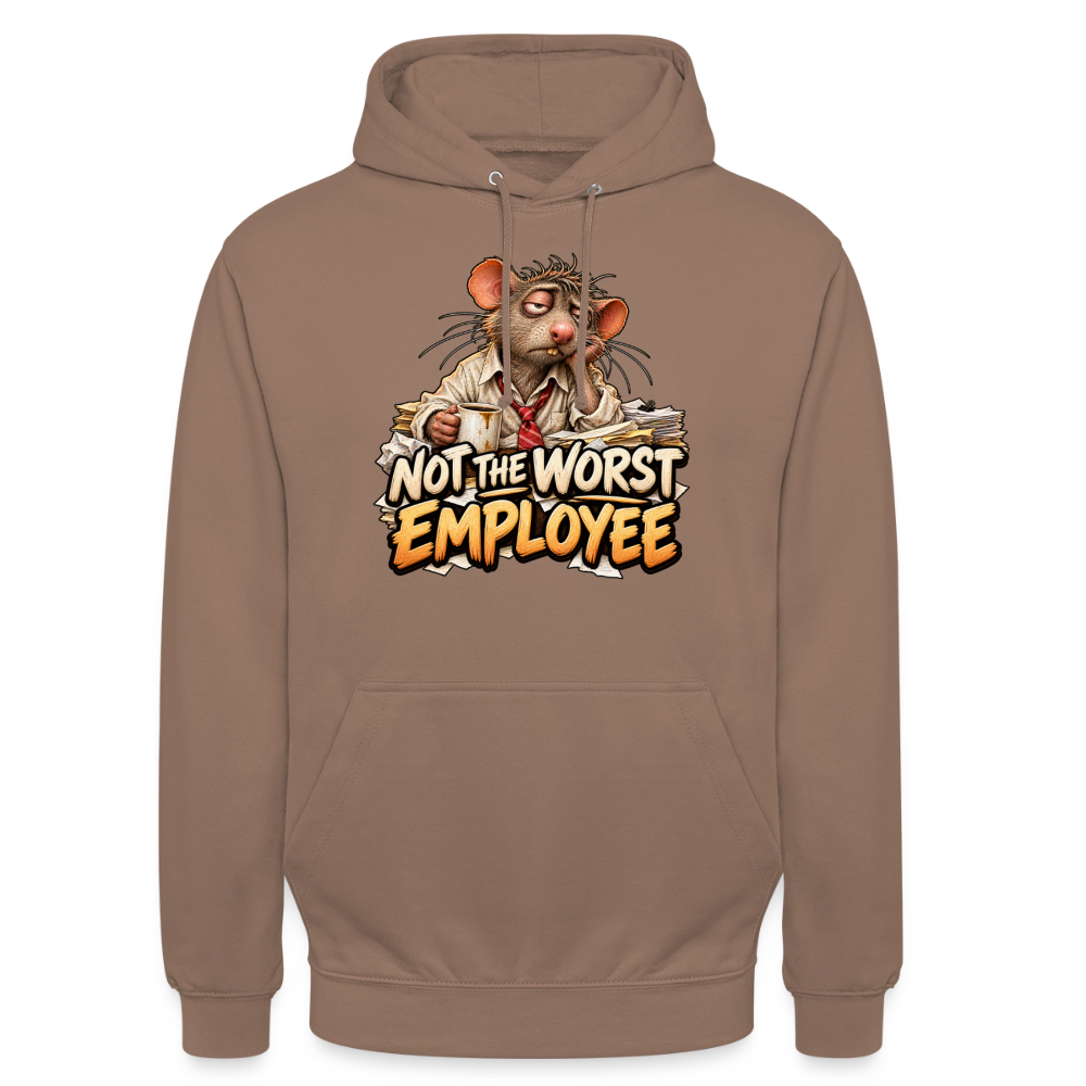 CityShirts - Hoodie - Not the worst employee - CS020 - mokka