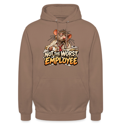 CityShirts - Hoodie - Not the worst employee - CS020 - mokka