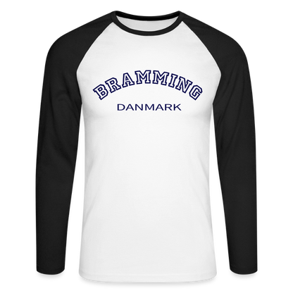 CityShirt - Baseball T-Shirt - Bramming - hvid/sort