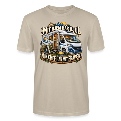 CityShirts - T-shirt - Mit hjem har hjul – Min chef har mit fravær - CS040 - beige