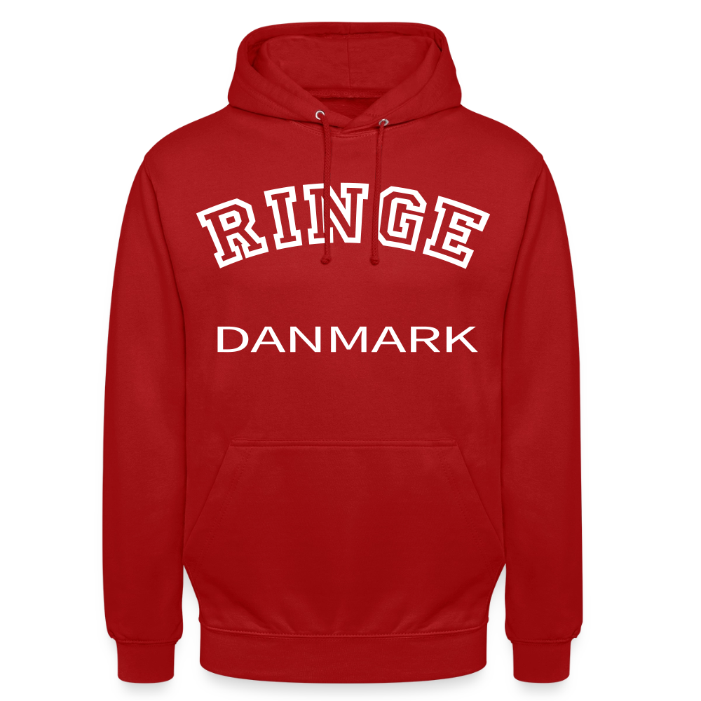 CityShirt - Hoodie - Ringe - rød
