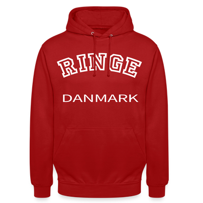 CityShirt - Hoodie - Ringe - rød