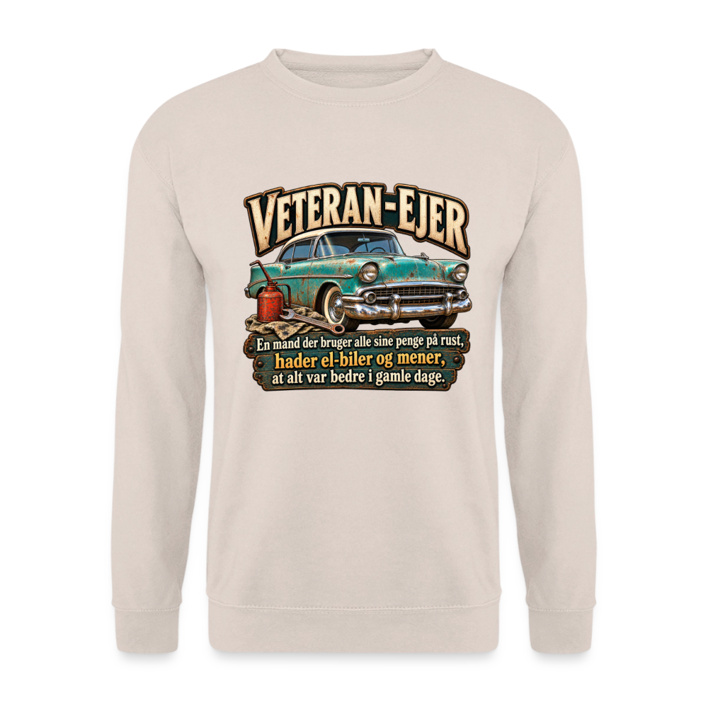 CityShirts - Sweatshirt - Veteran-ejer - CS017 - sand