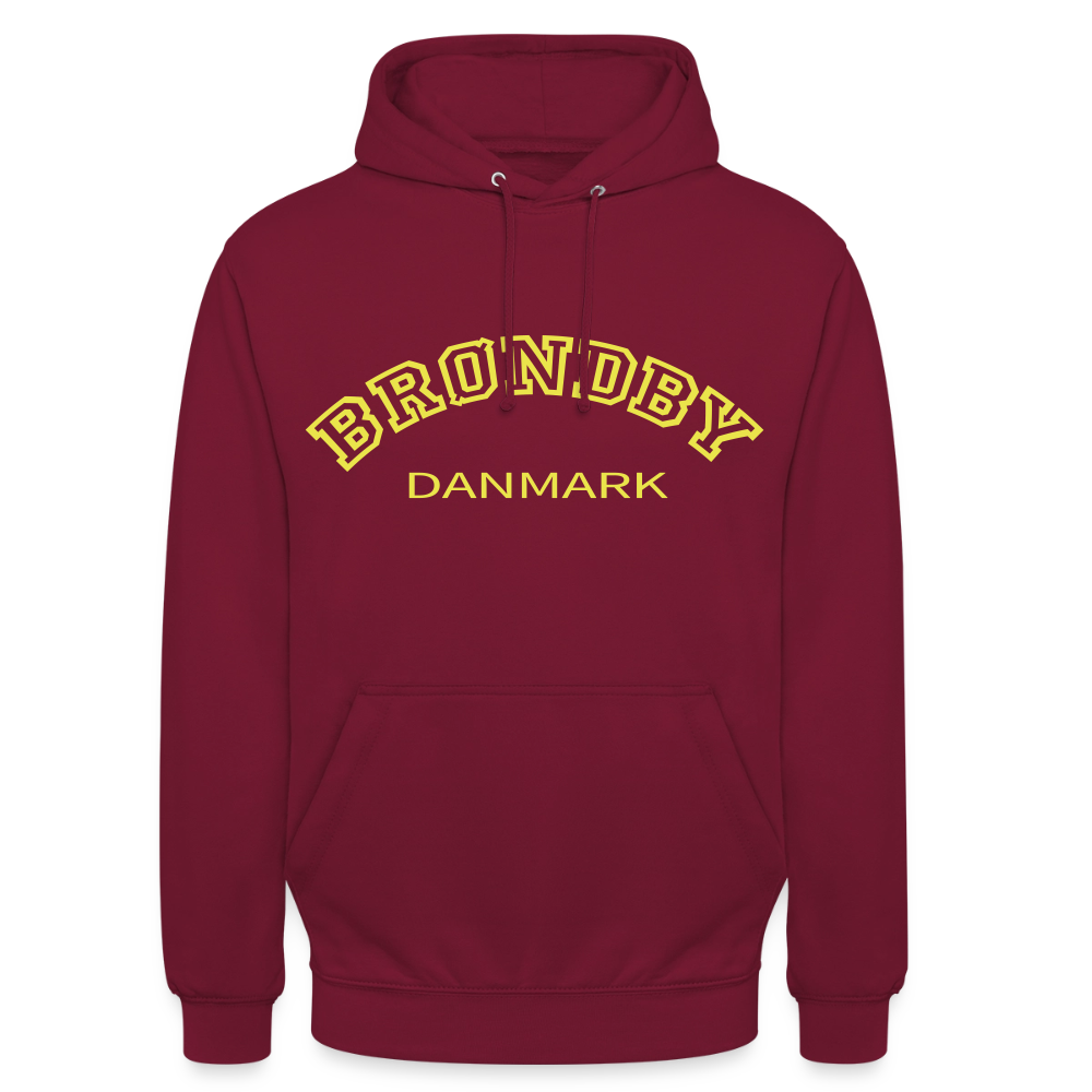 Hættetrøje unisex - Brøndby - bordeaux