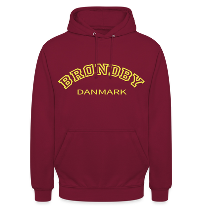 Hættetrøje unisex - Brøndby - bordeaux