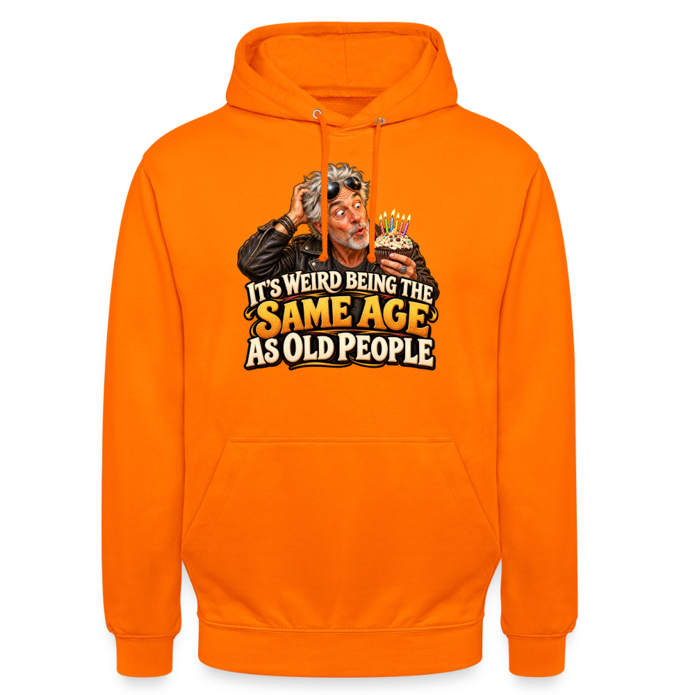 CityShirts - Hoodie - Same age as old people - CS018 - orange